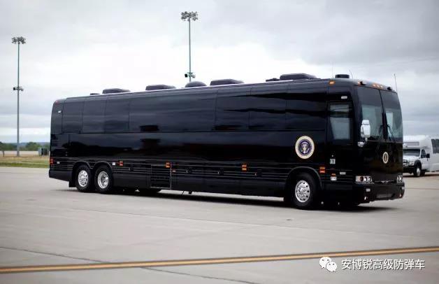 美国总统装甲巴士图片